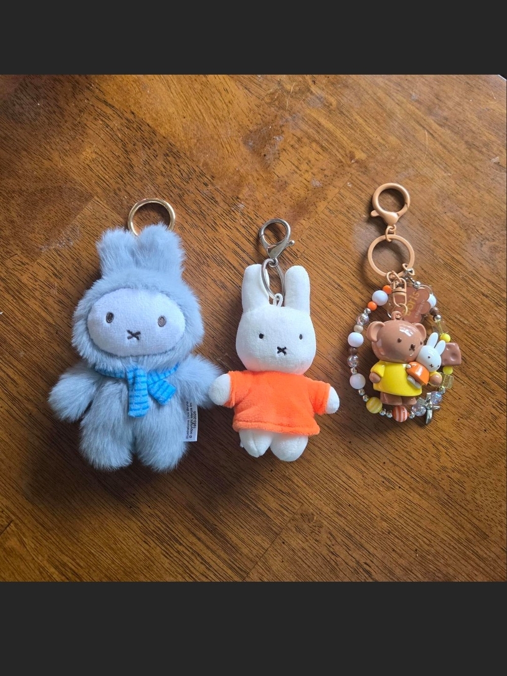 Miffy Plush Keychain Set Of 3